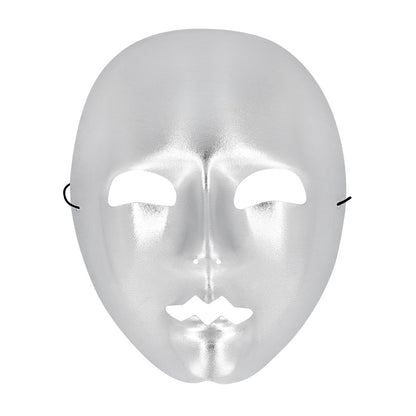 Masque Argenté Brillant avec Élastique - Déguisement