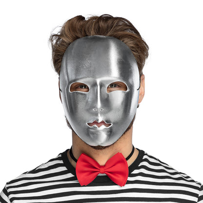 Masque Argenté Brillant avec Élastique - Déguisement