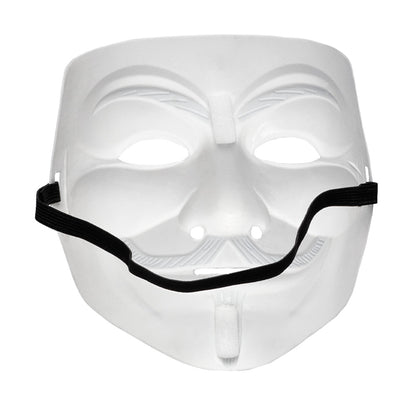 Masque Guy Fawkes Blanc - Déguisement Anonymous Iconic
