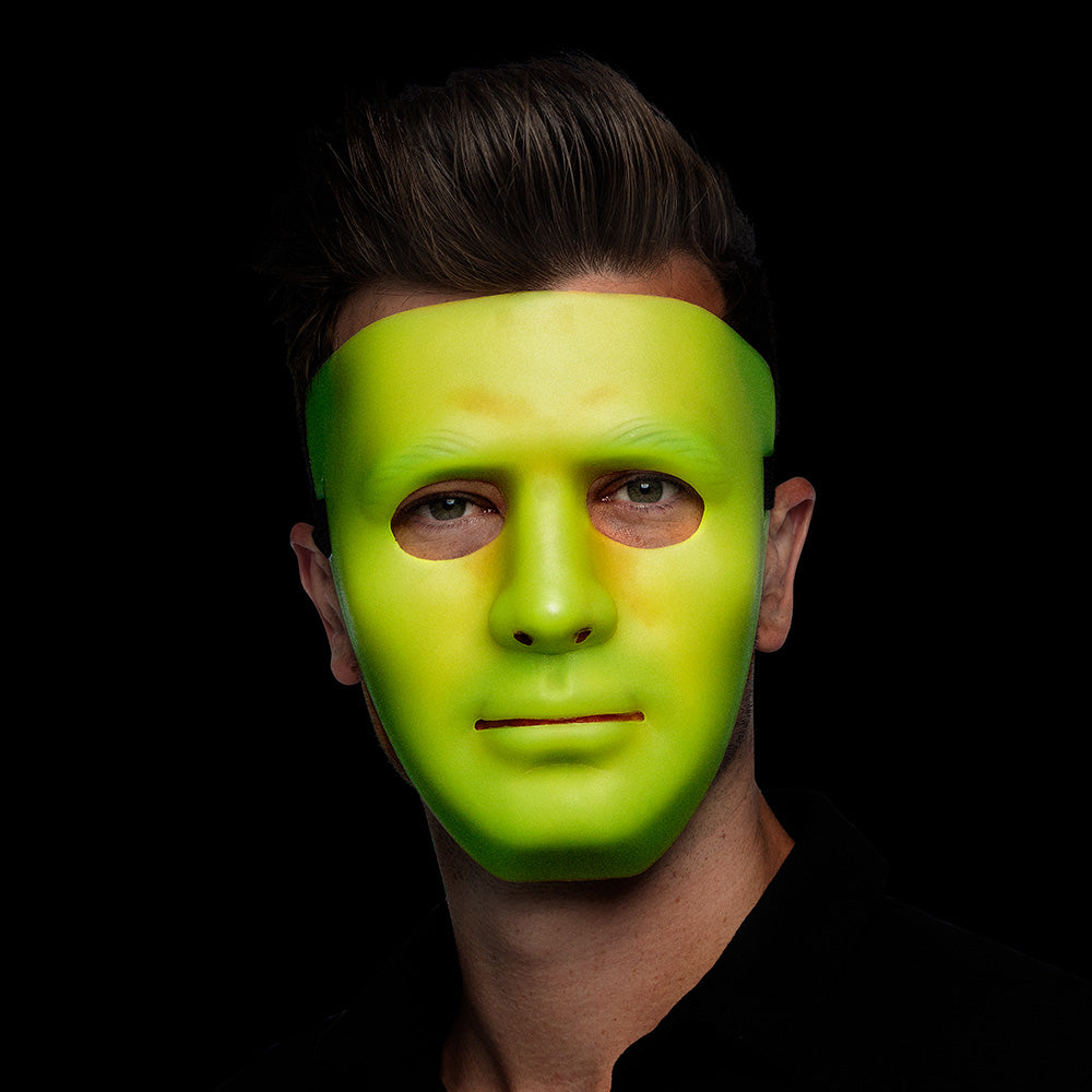 Masque Vert Fluo Intégral - Déguisement Adulte Moderne