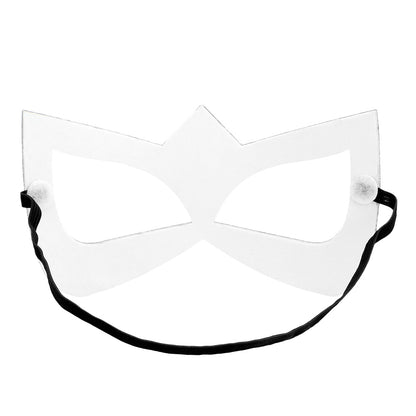 Masque Super-Héroïne Bleu et Blanc avec Étoile Scintillante