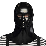 Masque Noir Intégral avec Capuche - Déguisement Adulte