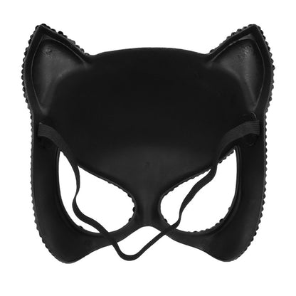 Masque Chat Paillettes Noir - Loup Félin Scintillant