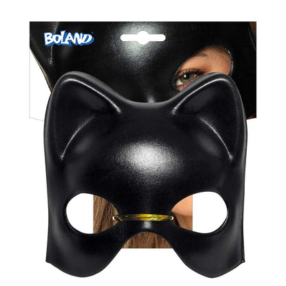Masque Chat Noir Brillant - Déguisement Félin Adulte