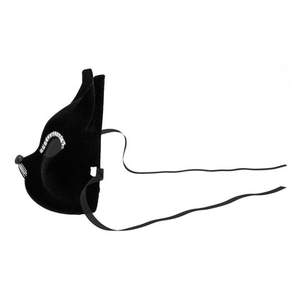 Masque Chat Noir Strass - Accessoire Déguisement Soirée