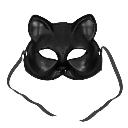 Masque Chat Noir Strass - Accessoire Déguisement Soirée