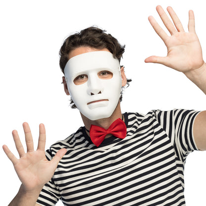 Masque Blanc Classique - Accessoire Déguisement Universel