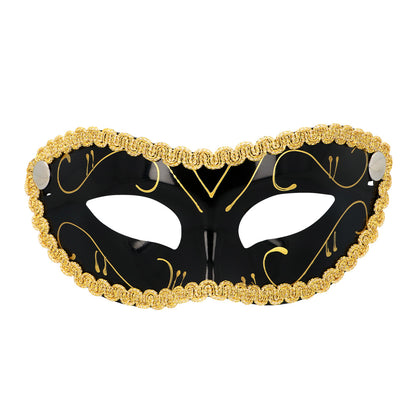 Masque Vénitien Paillettes or - Loup Carnaval Adulte