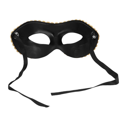Masque Vénitien Paillettes or - Loup Carnaval Adulte