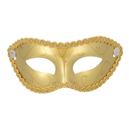 Masque Vénitien Paillettes or - Loup Carnaval Adulte