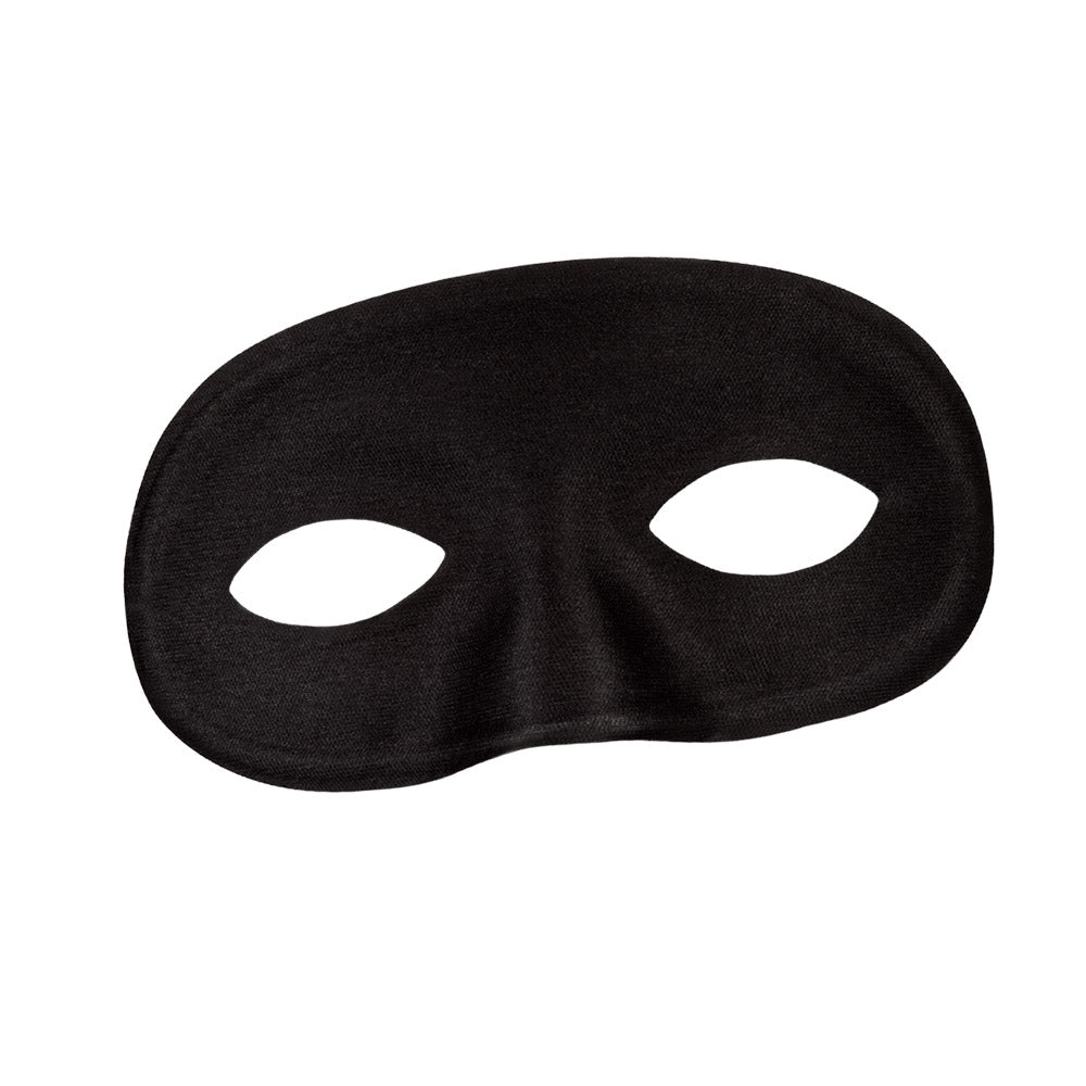 Masque Noir Loup Domino - Accessoire Déguisement Classique