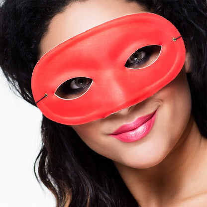 Masque Loup Rouge Festif - Accessoire Déguisement Carnaval
