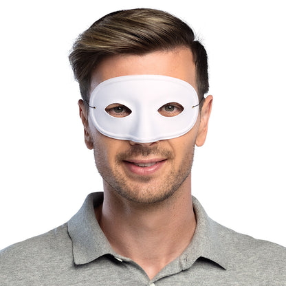 Loup Masque Blanc Vénitien - Accessoire Déguisement Soirée