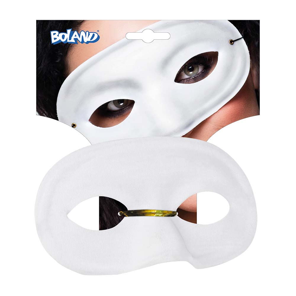 Loup Masque Blanc Vénitien - Accessoire Déguisement Soirée