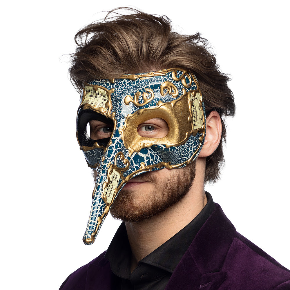 Masque Vénitien Long Nez Carnaval - Plusieurs Coloris