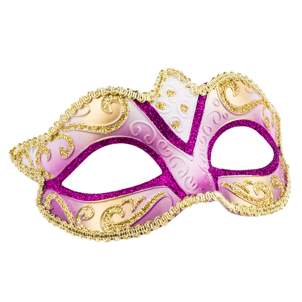 Masque Vénitien Paillettes - 5 Coloris Carnaval & Fête
