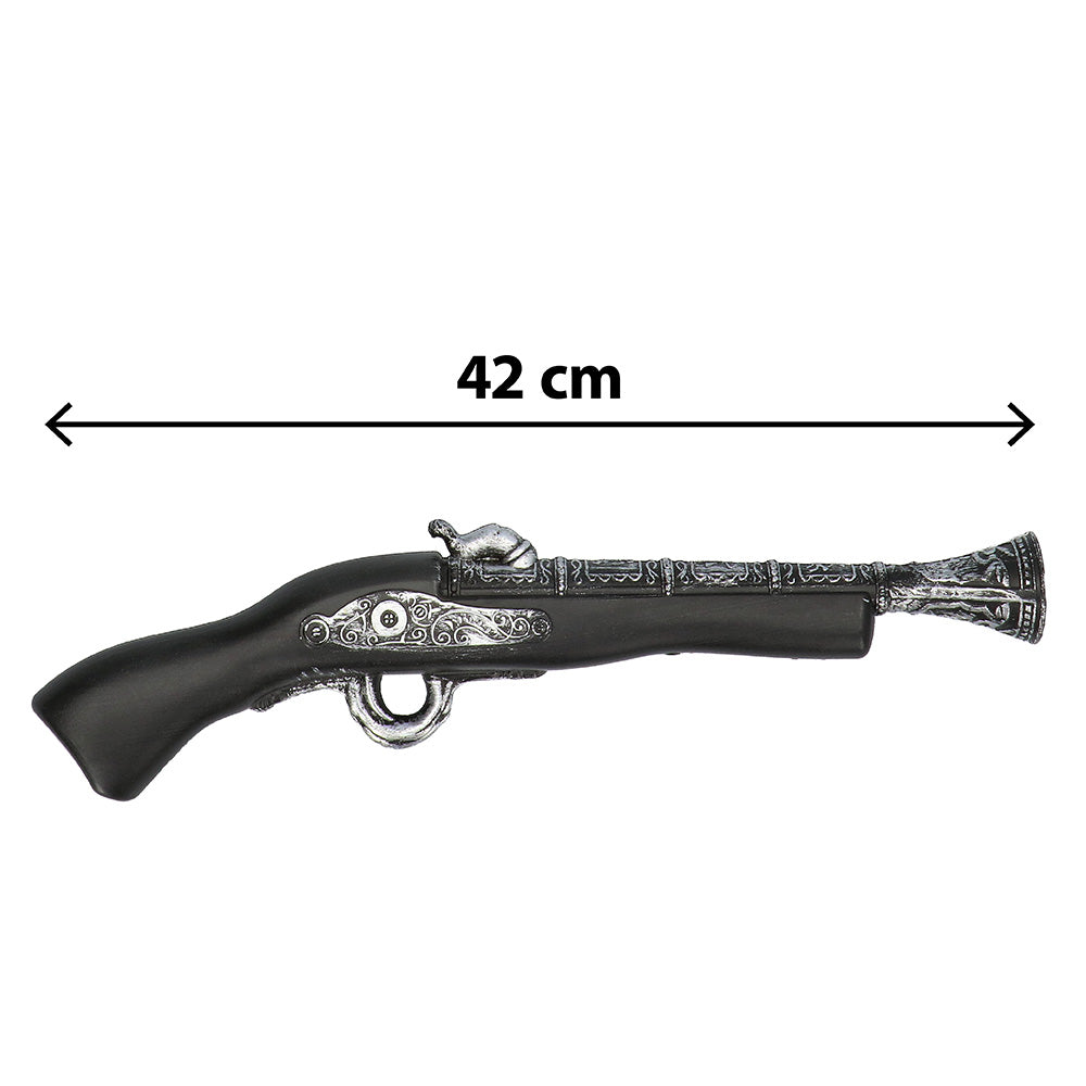 Pistolet Pirate 42cm - Accessoire Déguisement Flibustier