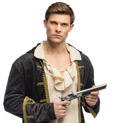 Pistolet Pirate à Flint Sonore 35cm - Accessoire Déguisement Adulte