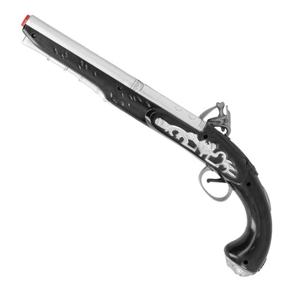 Pistolet Pirate à Flint Sonore 35cm - Accessoire Déguisement Adulte