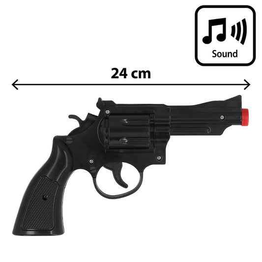 Revolver S.W.A.T. 24cm avec Son - Accessoire Déguisement