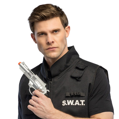 Pistolet Révolver S.W.A.T. 25cm Sonore - Accessoire Déguisement
