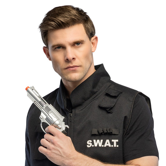 Pistolet Révolver S.W.A.T. 25cm Sonore - Accessoire Déguisement