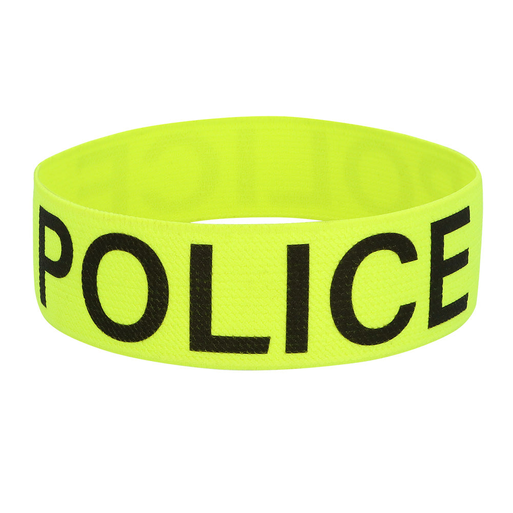 Brassard Police Fluo UV Blacklight - Accessoire Sécurité