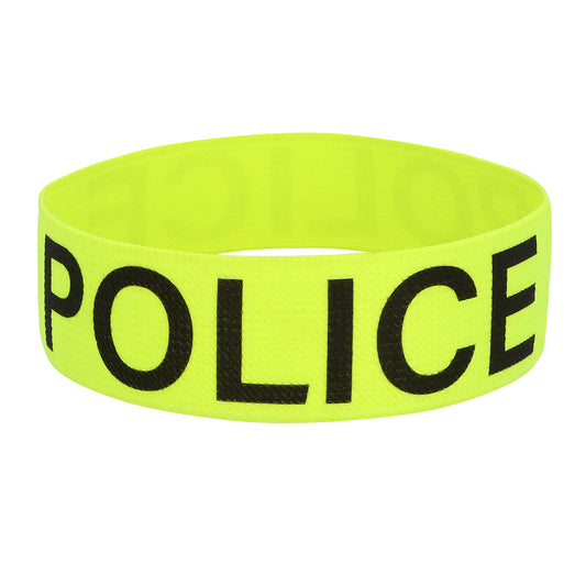 Brassard Police Fluo UV Blacklight - Accessoire Sécurité