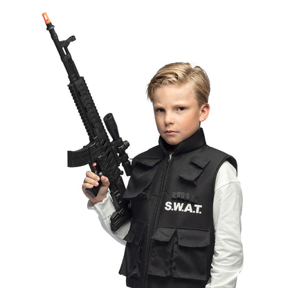 Costume S.W.A.T. Tactique avec Fusil Airsoft pour Enfant