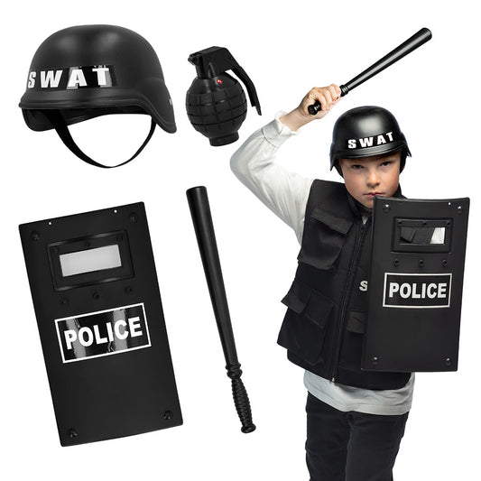 Kit SWAT Police Enfant - Déguisement Complet avec Accessoires