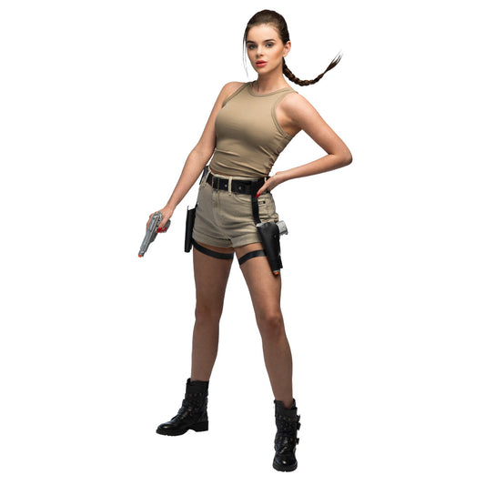 Kit Ceinture Holster Pistolet Déguisement Commando Adulte