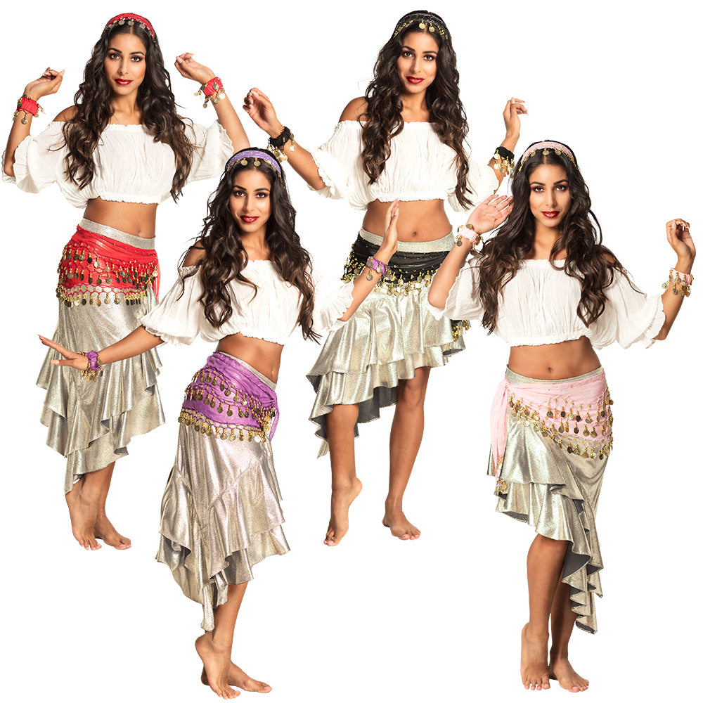 Costume Danse Orientale Femme - Accessoires Complets Belly Dance
