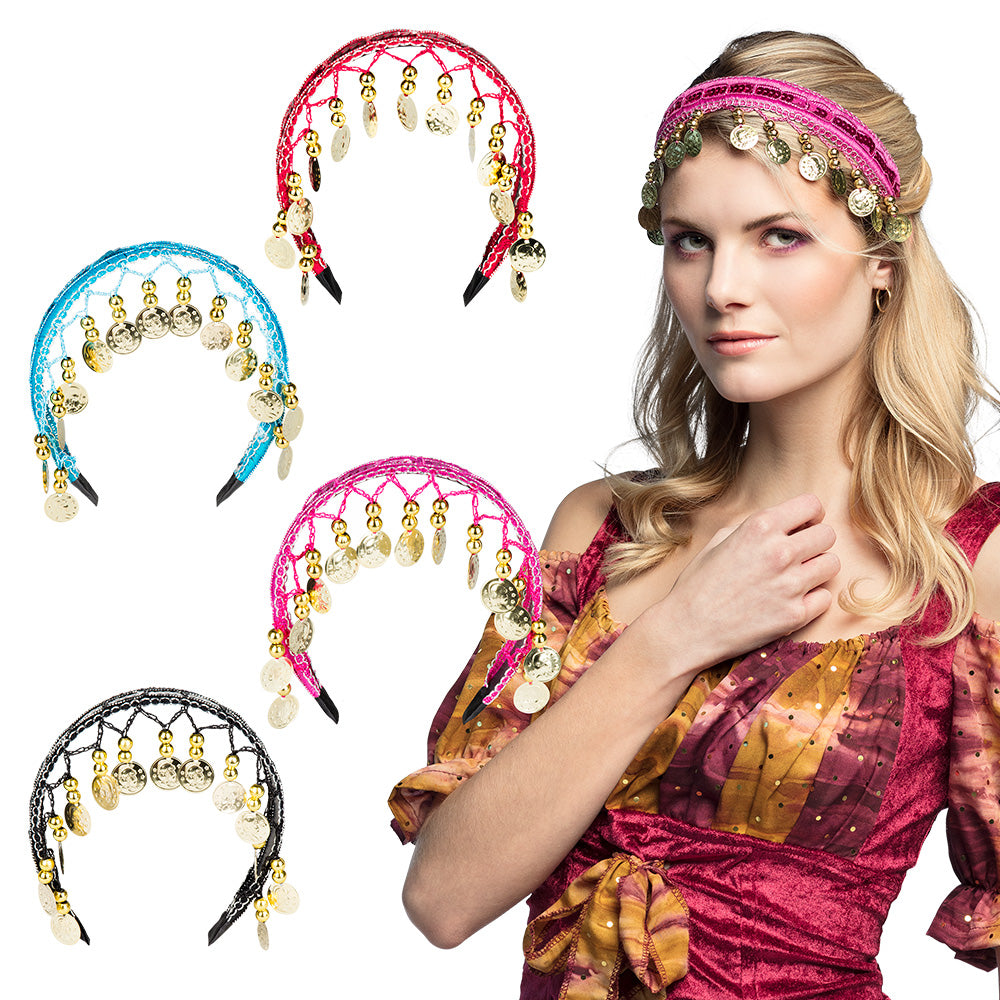 Serre-tête Belly Dance Doré - Accessoire Danseur Oriental