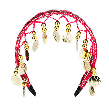 Serre-tête Belly Dance Doré - Accessoire Danseur Oriental