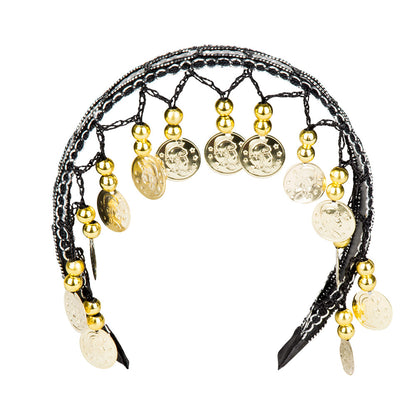 Serre-tête Belly Dance Doré - Accessoire Danseur Oriental