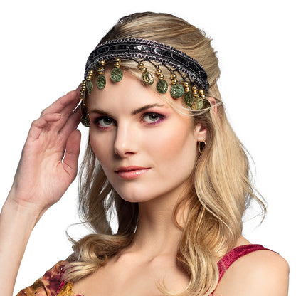 Serre-tête Belly Dance Doré - Accessoire Danseur Oriental