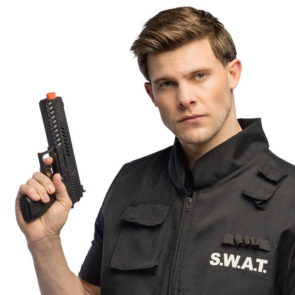 Pistolet Airsoft S.W.A.T avec Sons - 21cm Noir