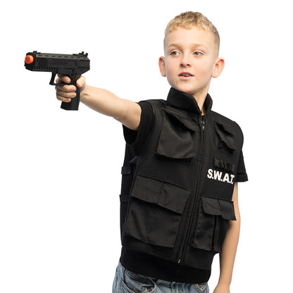 Pistolet Airsoft S.W.A.T avec Sons - 21cm Noir