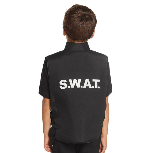 Gilet S.W.A.T. Enfant - Déguisement Tactical Noir
