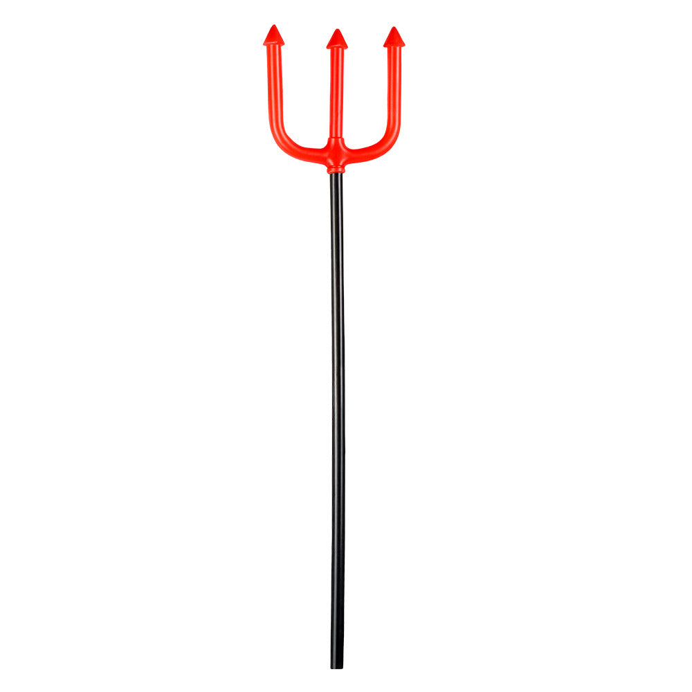 Trident du Diable Rouge et Noir - Accessoire de Déguisement