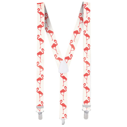 Bretelles Flamant Rose - Accessoire Costume Tropical