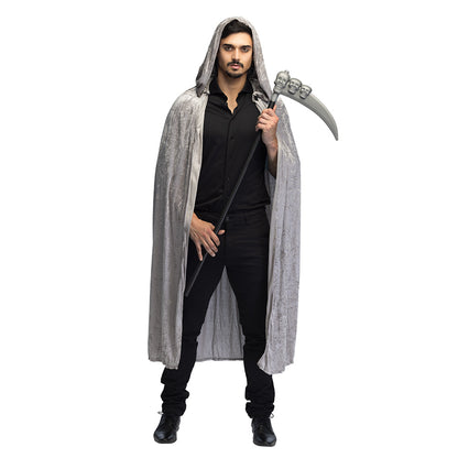 Faux Scythe avec Crânes - Accessoire Déguisement Grim Reaper