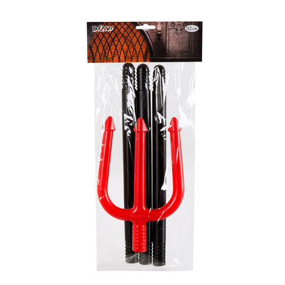 Trident Diable Rouge & Noir - Accessoire Déguisement Demon