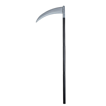 Faux Faucille Grise Déguisement Reaper 101cm avec 3 Bâtons