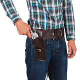 Ceinture Holster Cowboy Cuir Marron Accessoire Western