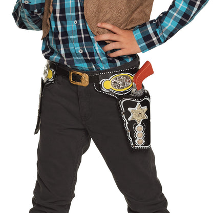 Ceinture et Holster Cowboy Wild West avec Pistolet Enfant