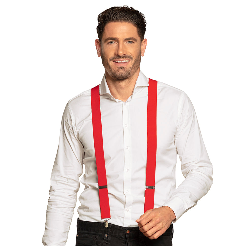 Bretelles Rouges Accessoire Déguisement Costume Adulte