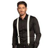 Bretelles Blanches Homme - Accessoire Costume Classique