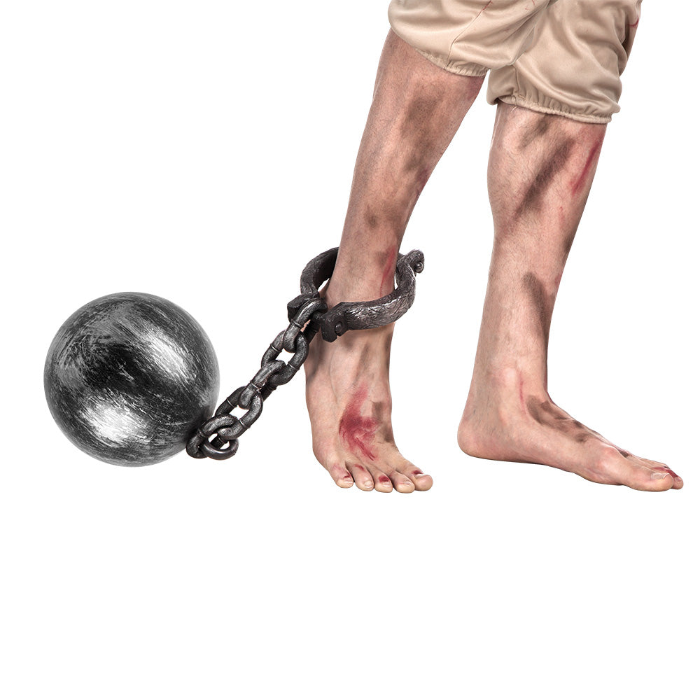 Boule de Prisonnier avec Chaîne - Accessoire Déguisement Adulte