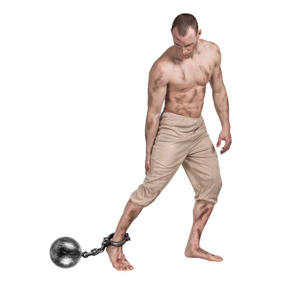 Boule de Prisonnier avec Chaîne - Accessoire Déguisement Adulte